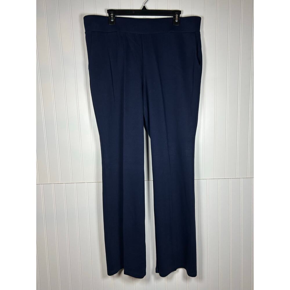Lauren Ralph Lauren navy 100% cotton wide leg women’s pants New  casual XL